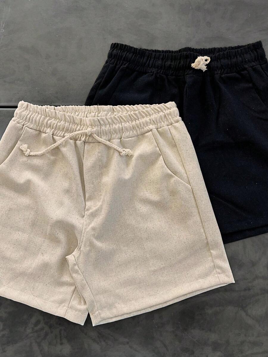 Conjunto Masculino 2 Bermudas de Linho Matim