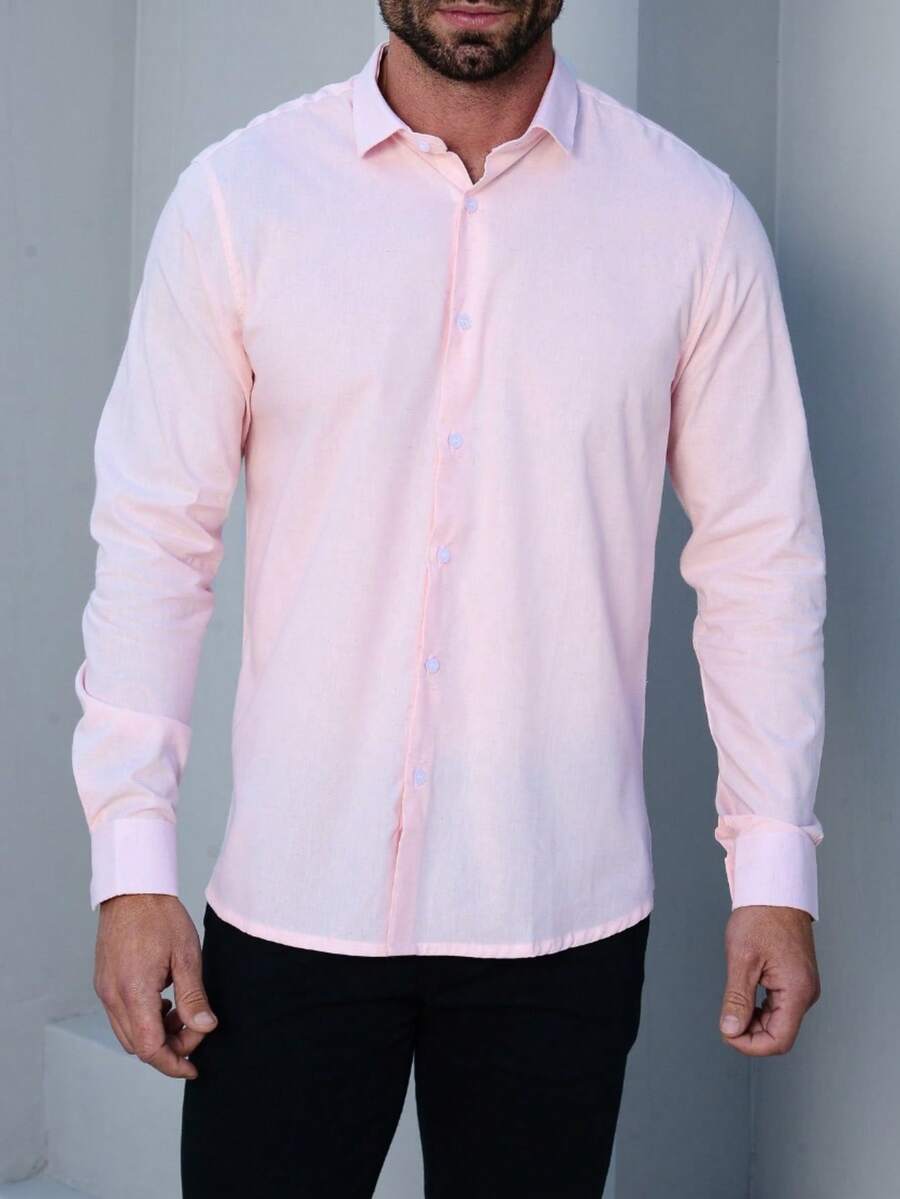 Camisa de Linho Masculina Vorkes