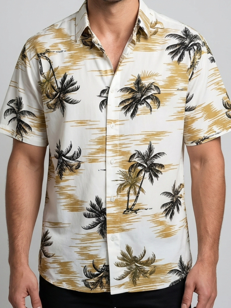 Camisa Casual Masculina Hawaii