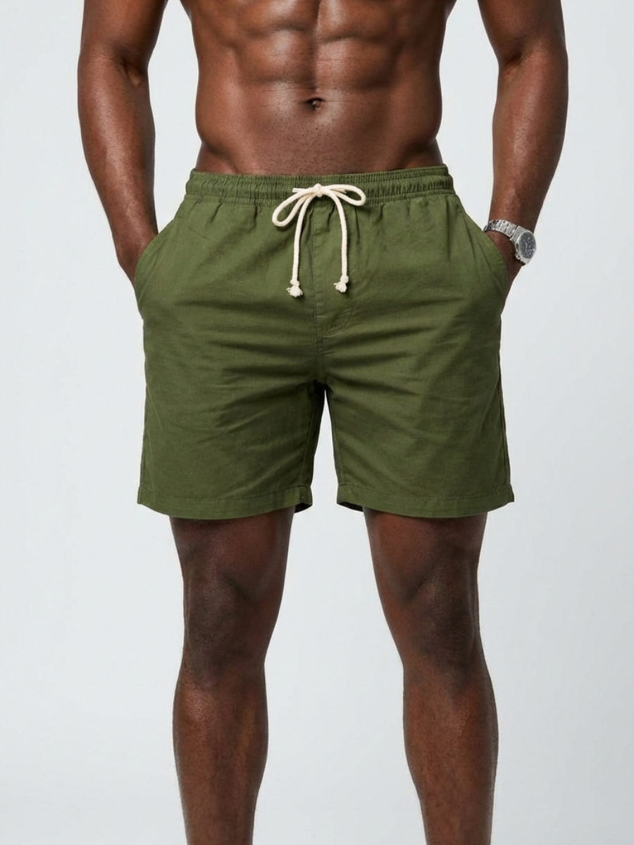 Bermuda Masculina de Linho Barret