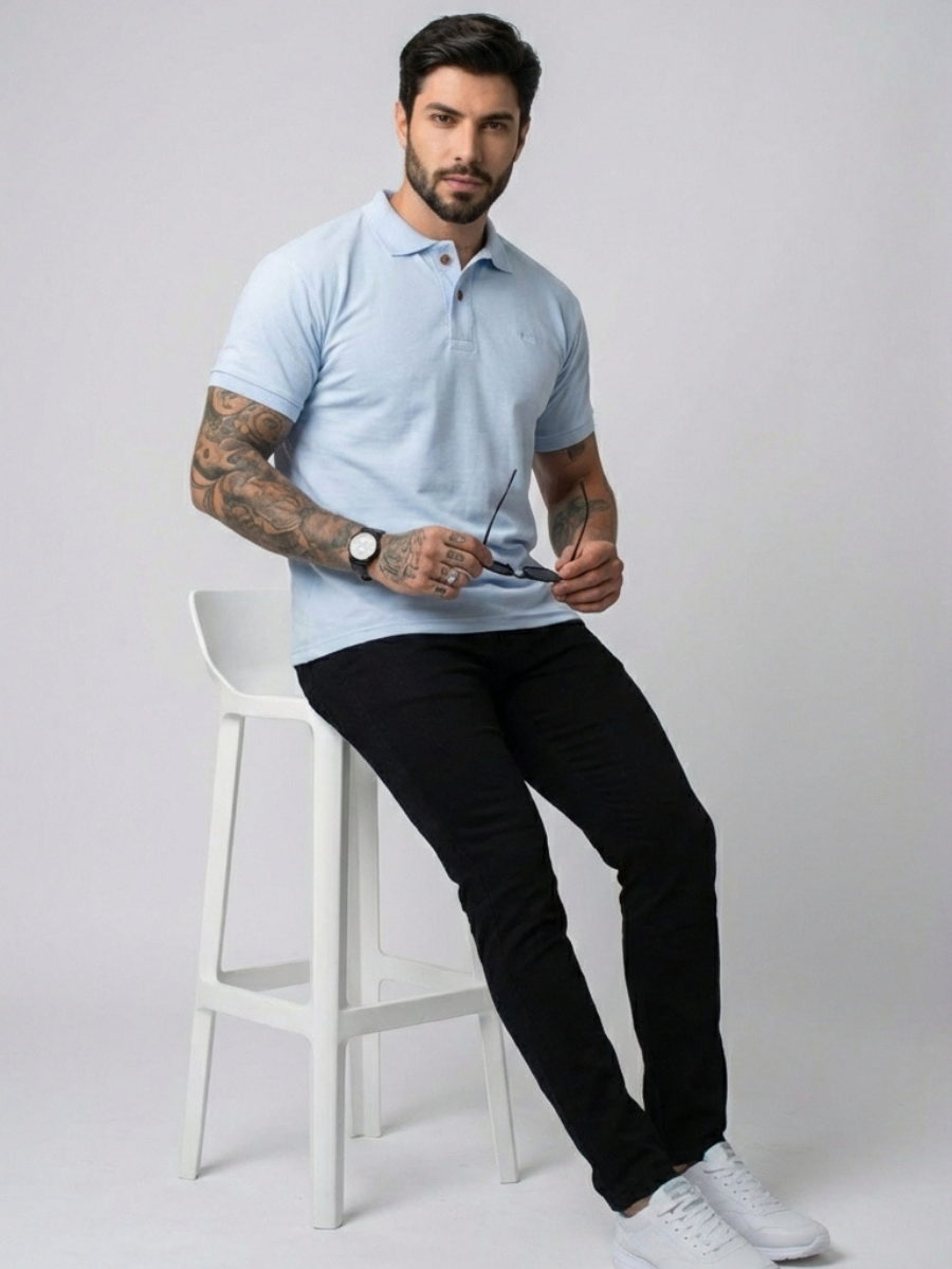 Camisa Polo Masculina L'acqua