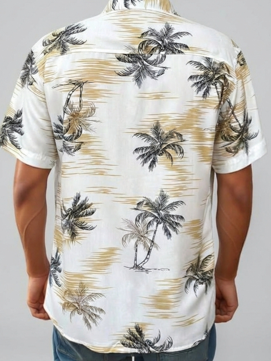 Camisa Casual Masculina Hawaii