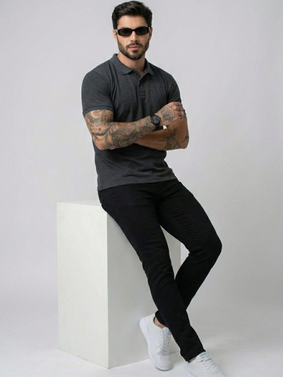 Camisa Polo Masculina L'acqua