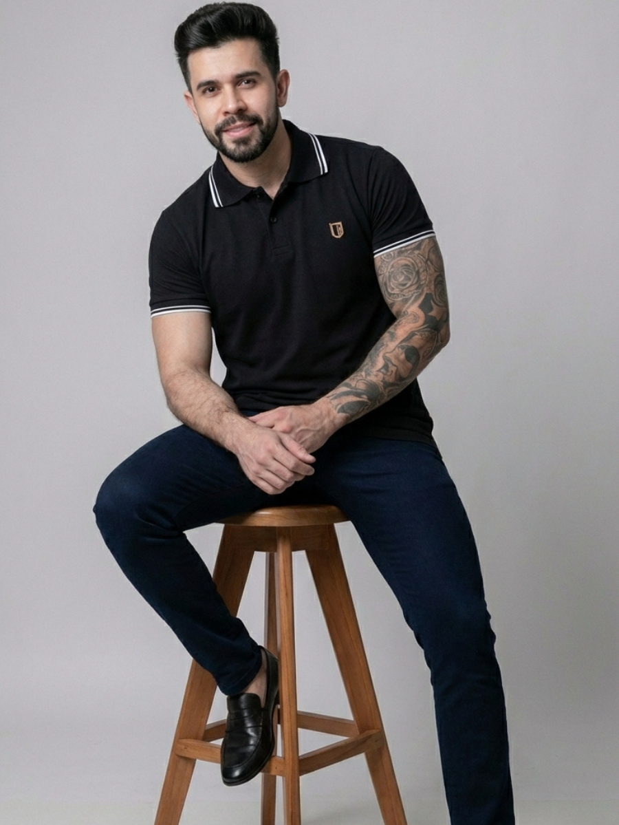 Camisa Polo Masculina Presence