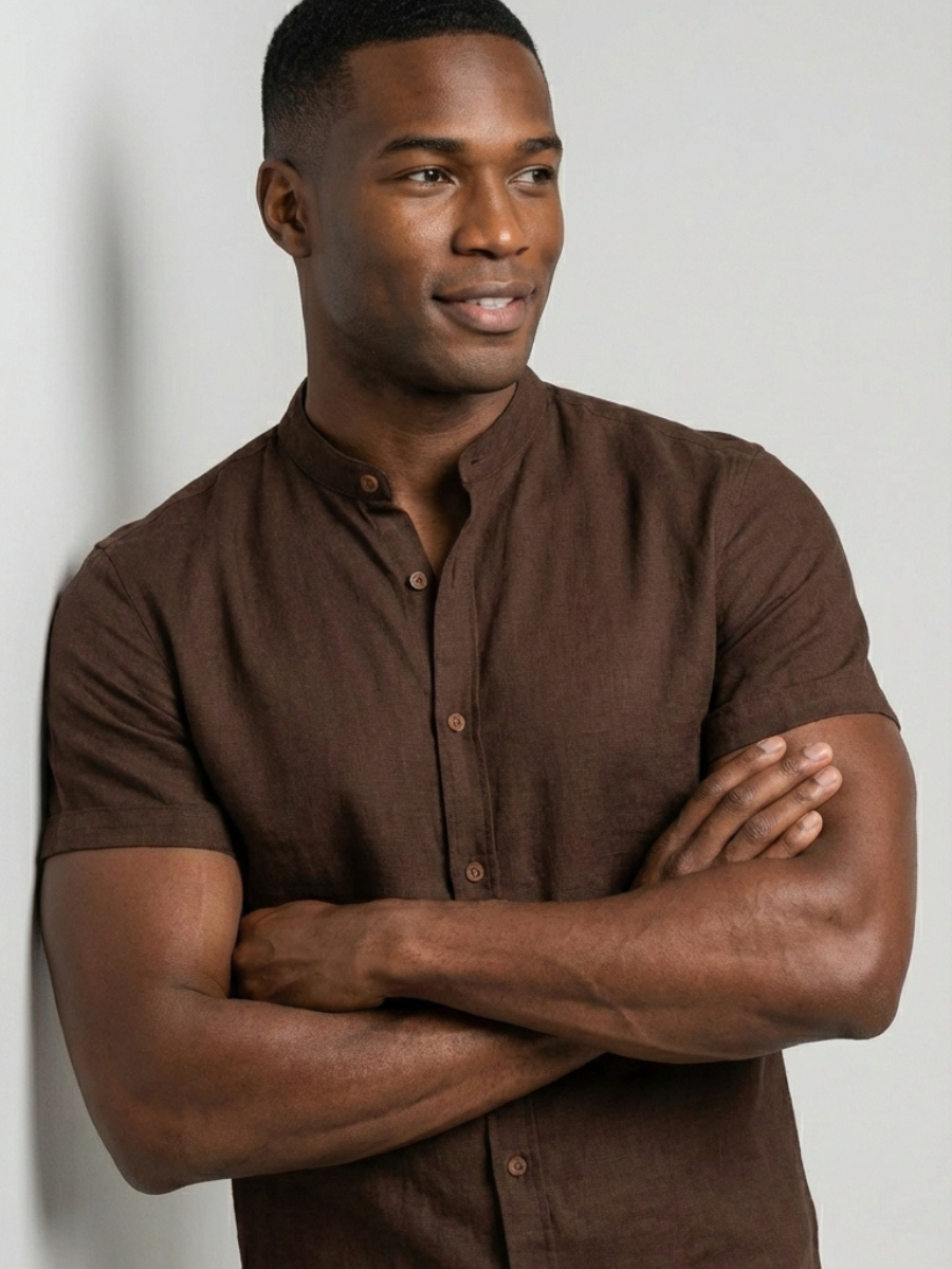 Camisa Masculina de Linho Minetto