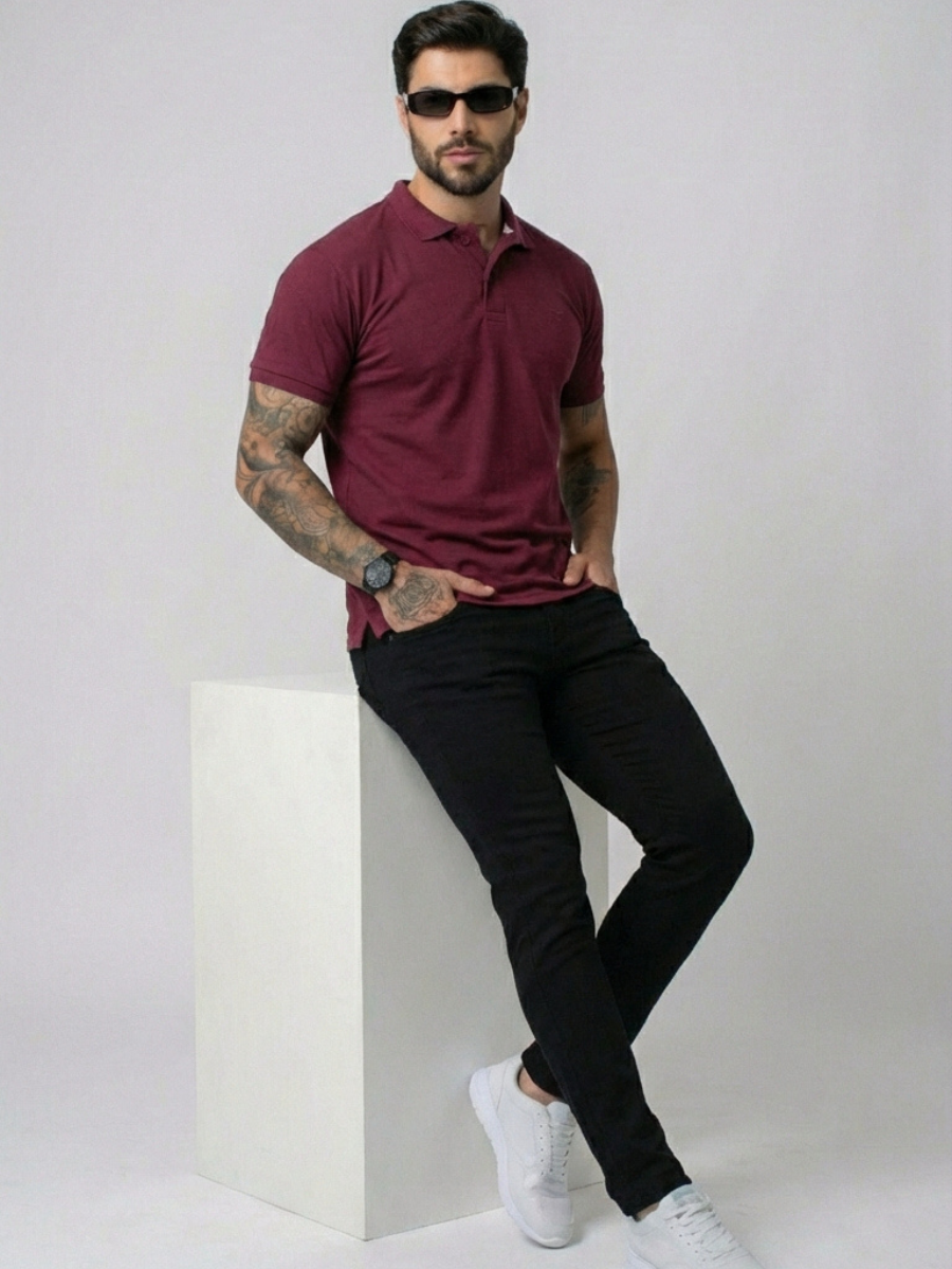 Camisa Polo Masculina L'acqua