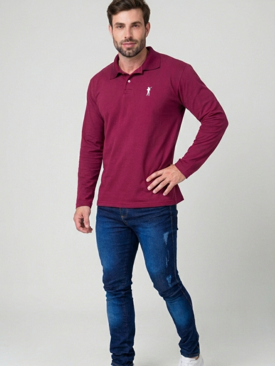 Camisa Polo Manga Longa Tennessee