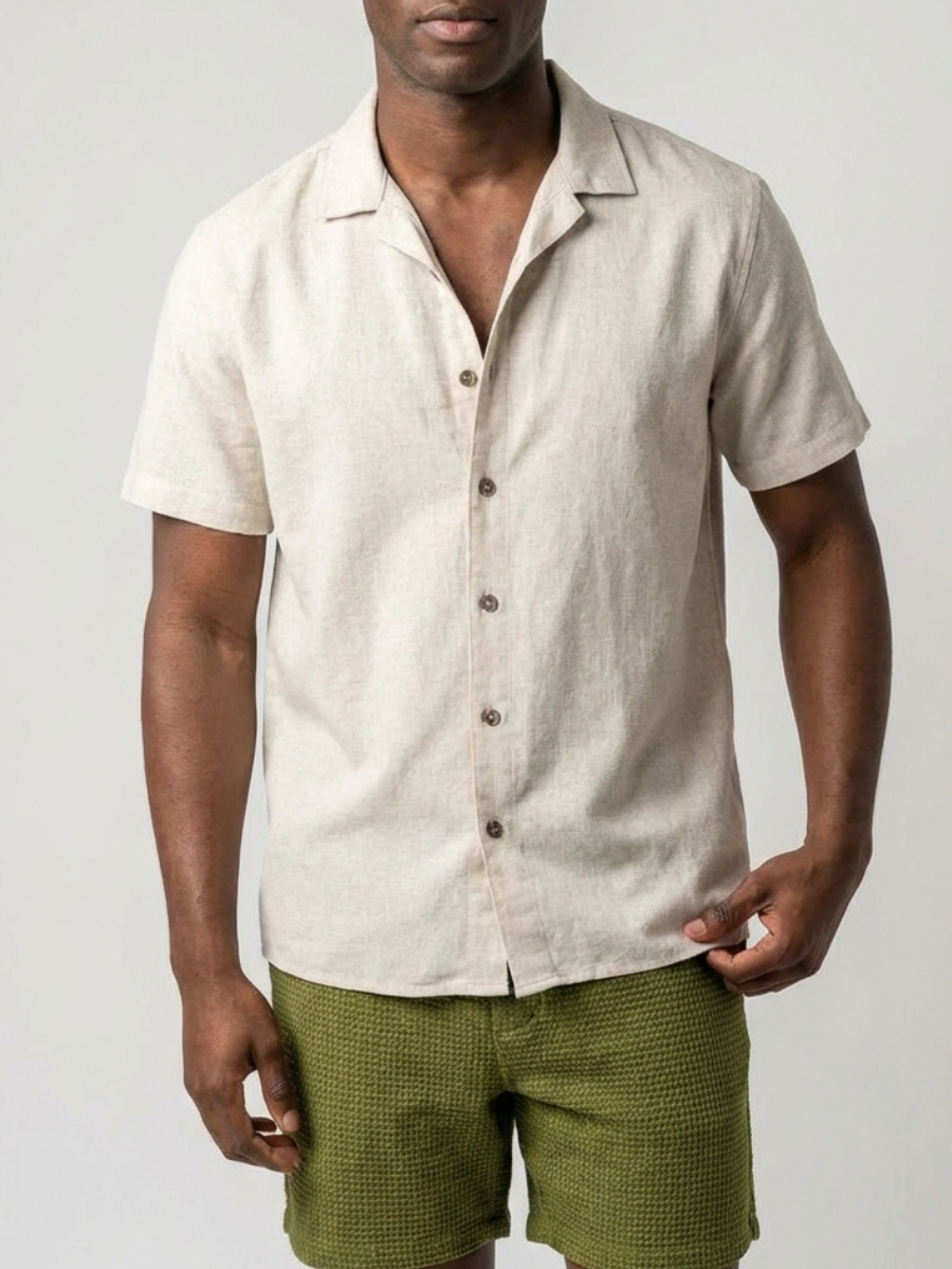 Camisa de Linho Masculina Bersa