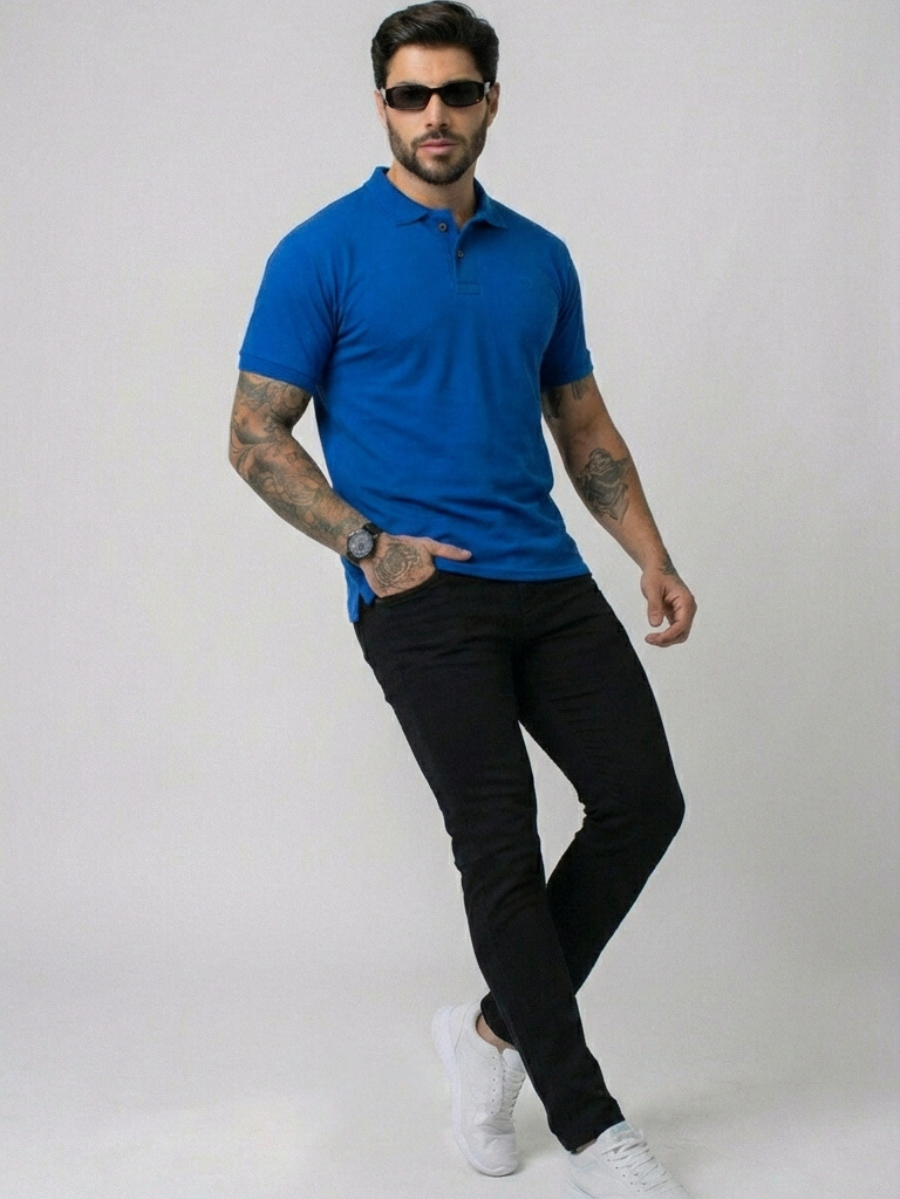 Camisa Polo Masculina L'acqua