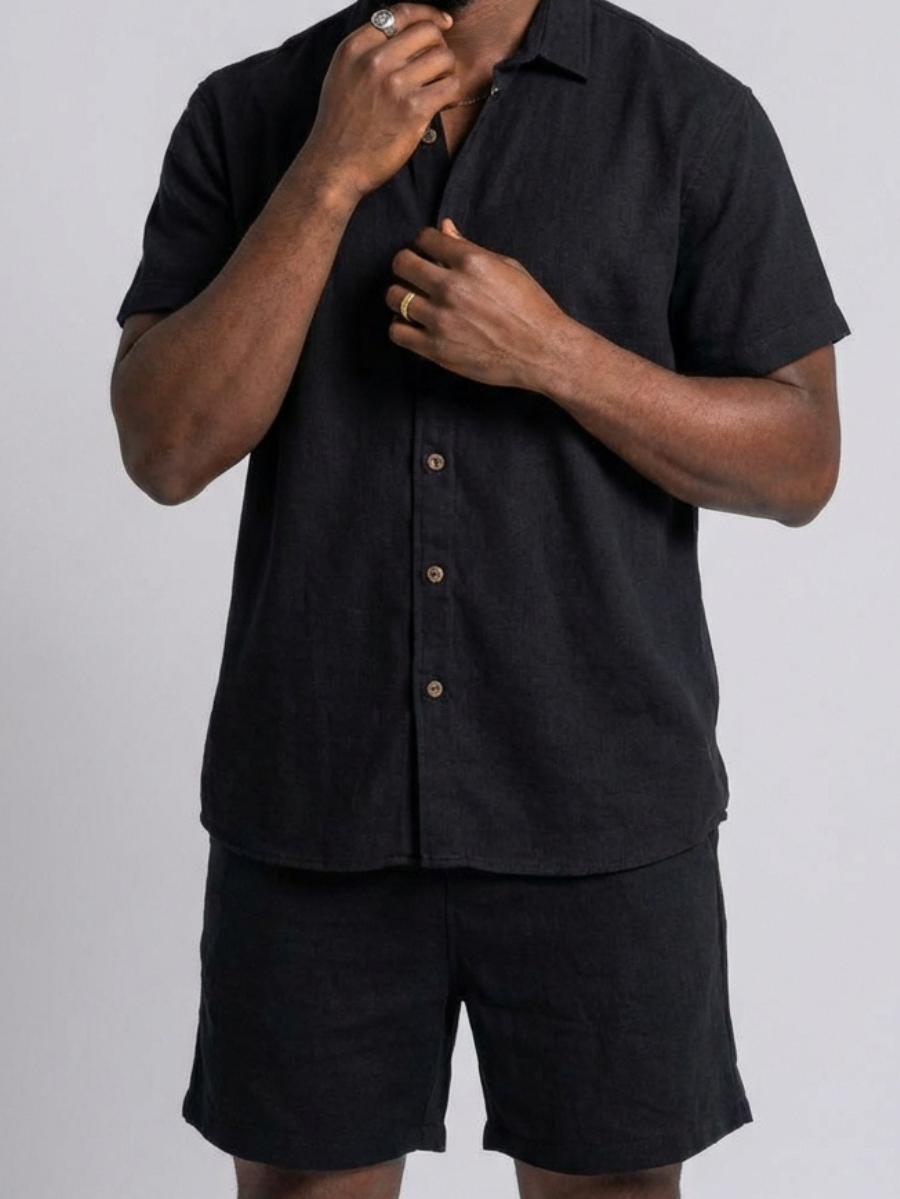 Camisa de Linho Masculina Bersa